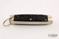 Danger Ranger Bear Scout Knife - Green Jigged Bone #50