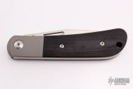 Slipjoint - Tumbled Blade and Black G-10