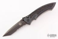  LTT-875 Large Tactical Tanto - Black Serrated Edge