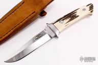  Loveless Style Boot Knife with Stag