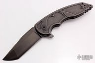 A8 Slimline Folder with Black Blade and Fallout Finish
