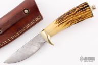 Stag and Damascus Hunter
