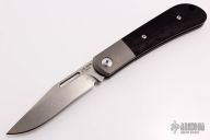 Slipjoint - Tumbled Blade and Black G-10