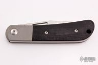 Slipjoint - Tumbled Blade and Black G-10