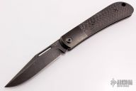 Slipjoint - Black Tumbled Blade/Bolsters and Carbon Fiber
