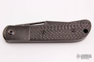 Slipjoint - Black Tumbled Blade/Bolsters and Carbon Fiber