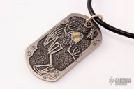 Tree Frog Skeleton Dogtag