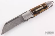 Mini Butcher - Damascus and Mammoth Ivory