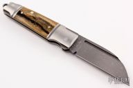Mini Butcher - Damascus and Mammoth Ivory