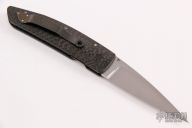 Gent's Linerlock - Carbon Fiber with Pearl Inlay