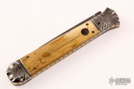 14" Ice Pick - Damascus and Mammoth