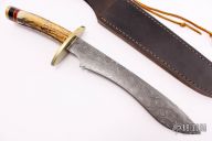 Damascus and Stag Chopper