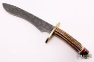 Damascus and Stag Chopper