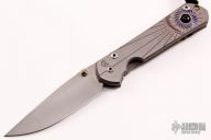 Large Sebenza 21 Unique Graphic w/Sapphire