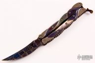 Damascus Hawkbill Balisong