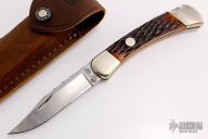 Buck 110 - Auto Conversion - 50 Year Commemorative - Jigged Bone