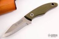 Cayenne with Mosaic Pin and Leather Pocket Sheath