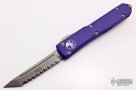 123-9CCPU Ultratech T/E Contoured Purple Bead Blast Full Serrated