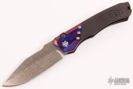 Wraith Auto - Blued VF Damascus and Flamed Bolster