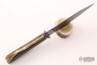 Damascus and Mammoth Ivory Hunter