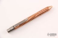Spiral Fluted Copper Clicker Pen