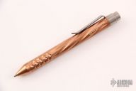 Spiral Fluted Copper Clicker Pen