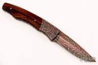 Damascus and Cocobolo Linerlock