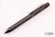 Fluted Spiral Zirconium Clicker Pen