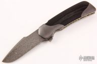 Damascus and Zirconium Linerlock Flipper