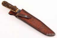 Damascus and Stag Bowie