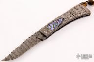 Damascus and Abalone Lockback