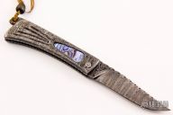 Damascus and Abalone Lockback