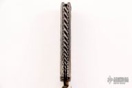 Damascus and Abalone Lockback