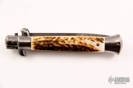 Damascus and Stag Swivel Bolster