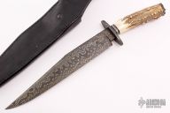 Damascus and Stag Bowie