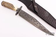 Damascus and Stag Bowie