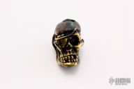 Brass Pirate Skull Bead