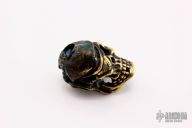 Brass Pirate Skull Bead