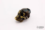 Brass Pirate Skull Bead