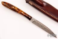 Wharncliffe Damascus Fixed Blade 