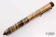 Custom Mammoth Tooth and Mokume Screw Cap Pen