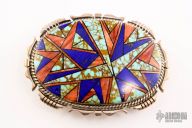 Mosaic Buckle - Sterling Silver