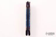 Linerlock Auto - Damascus and Spruce Cone