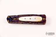 Damascus Linerlock Dagger