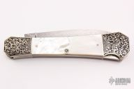  Cable Damascus Coffin Lockback #001