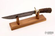 Damascus and Stag Bowie