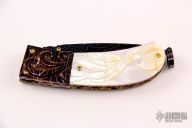 Damascus and Pearl Linerlock