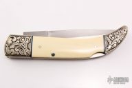 Engraved Lockback - Mammoth Ivory