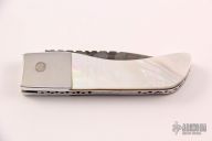 Push Button Automatic with Pearl and Damascus