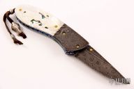 Damascus and Pearl Linerlock
